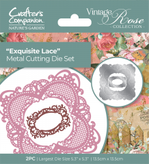 Metal Cutting Die - Vintage Rose - Exquisite Lace