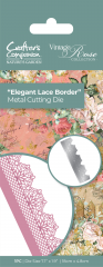 Metal Cutting Die - Vintage Rose - Elegant Lace Border