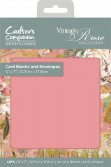 Vintage Rose Card Blanks & Envelopes