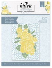 3D Embossing Folder - Nitwit Kindly Thoughts Brilliant Florals