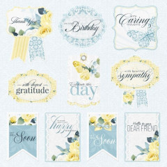 Nitwit Kindly Thoughts Die Cut 12x12 Decoupage Paper Pad