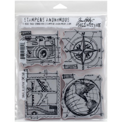 Cling Stamps Tim Holtz - Travel Blueprint