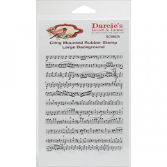 Darcies Background Cling Stamp - Music Notes