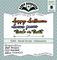 Karen Burniston Die - Small Script - Halloween