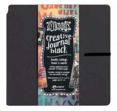 Dylusions Creative Black Square Journal 8x8