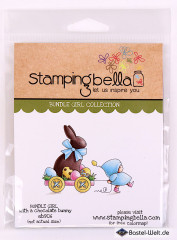 Stamping Bella Cling Stamps - Bundle Girl With A Chocolate Bunny