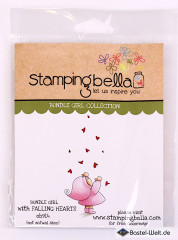 Stamping Bella Cling Stamps - Bundle Girl With Falling Hearts