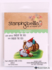 Stamping Bella Cling Stamps - Two Gnomes Under A Keg