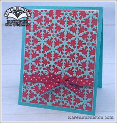 Karen Burniston Die - Pattern Plate Snowflake