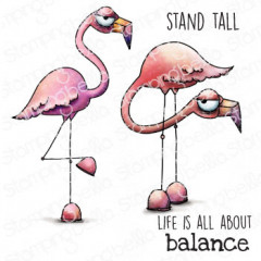 Stamping Bella Cling Stamps - Oddball Flamingo