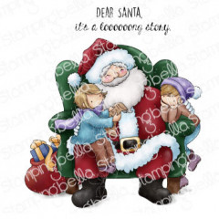 Stamping Bella Cling Stamps - Tiny Townie On Santas Lap