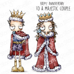 Stamping Bella Cling Stamps - Oddball Queen and King