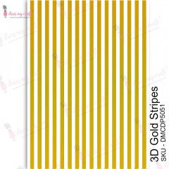Transfer Me Sheet A4 - 3D Gold Stripes
