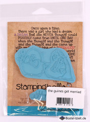 Stamping Bella Cling Stamps - The Guines Get Married
