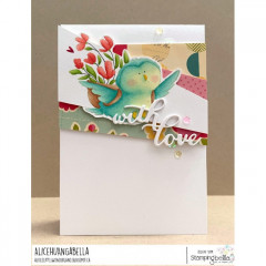Stamping Bella Cling Stamps - Birdie With A Message