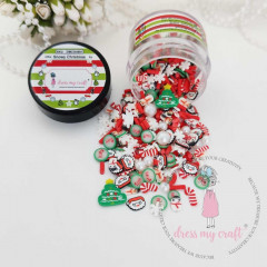 Dress My Craft Shaker Elements - Snowy Christmas Slices