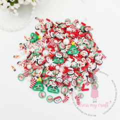 Dress My Craft Shaker Elements - Snowy Christmas Slices