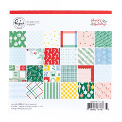 PinkFresh Studio Happy Holidays 6x6 Paper Pack