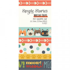 Simple Stories Washi Tape - Pet Shoppe Cat