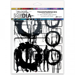 Dina Wakley Media Transparencies - Frames and Figures Set 1