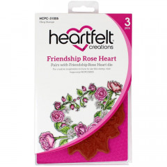 Cling Stamps - Friendship Rose Heart