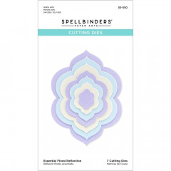 Spellbinders Etched Dies - Essential Floral Reflection