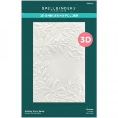 Spellbinders 3D Embossing Folder - Holiday Floral Swag