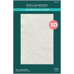 Spellbinders 3D Embossing Folder - Flurry Of Snowflakes