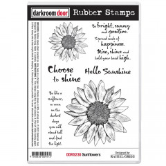 Darkroom Door Cling Stamps - Sunflowers