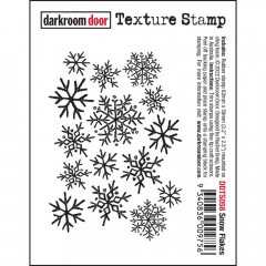 Darkroom Door Cling Stamps - Texture Snow Flakes