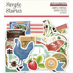Bits and Pieces Die-Cuts - Simple Vintage Berry Fields