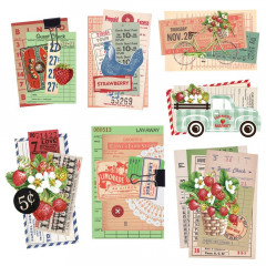 Layered Chipboard - Simple Vintage Berry Fields