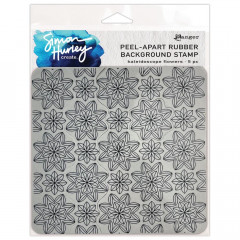 Simon Hurley Cling Stamps - Background Kaleidoscope Flowers
