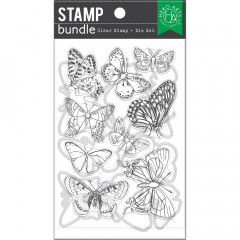Hero Arts Clear Stamps and Die Combo - Beautiful Butterflies