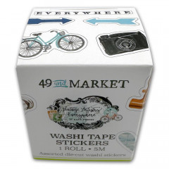 49 And Market Washi Tape Stickers - Vintage Artistry Everywhere