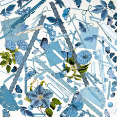 49 and Market: Color Swatch: Ocean - Laser Cut Outs - Elements