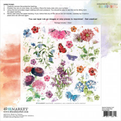 12x12 Rub-On Transfer Sheet - Spectrum Gardenia