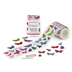 49 And Market Washi Tape Stickers - Spectrum Gardenia Butterfly