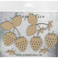 Scrapaholics Laser Cut Chipboard - Strawberry Style No. 1