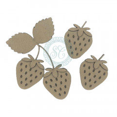 Scrapaholics Laser Cut Chipboard - Strawberry Style No. 1