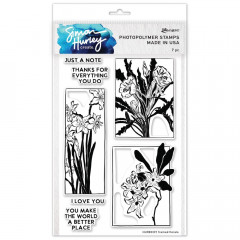 Simon Hurley Clear Stamps - Framed Florals
