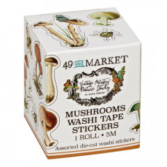 49 And Market Washi Tape Stickers - Nature Study - Mushrooms