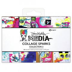 Dina Wakley Media Collage Sparks Collection 2