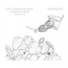 Spellbinders Cling Stamps - House Mouse - Popping By