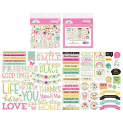 Doodlebug Odds & Ends - Chit Chat Die-Cuts - Hello Again