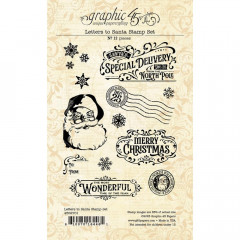 Graphic 45 - Letters To Santa - Stamp Set