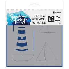 Simon Hurley 6x6 Stencil - Smooth Sailing