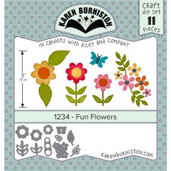 Karen Burniston Die - Fun Flowers
