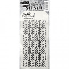 Tim Holtz Layered Stencil - Berry Leaves