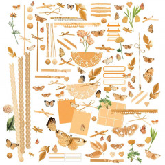49 and Market - Color Swatch: Peach - Laser Cut Outs - Elements